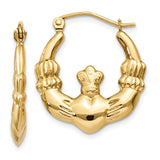 Earrings,Shrimp / Creole,Gold,Yellow,14K,13 mm,3 mm,Pair,Wire & Clutch,Hoop,Between $100-$200