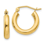 Earrings,Hoop,Gold,Yellow,14K,16 mm,3 mm,Pair,Wire & Clutch,Hoop,Between $100-$200