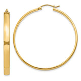 Earrings,Hoop,Gold,Yellow,14K,45 mm,4 mm,Pair,Wire & Clutch,Hoop,Between $400-$600