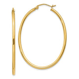 Earrings,Hoop,Gold,Yellow,14K,28 mm,2 mm,Pair,Wire & Clutch,Hoop,Between $200-$400