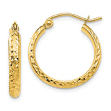 Earrings,Hoop,Gold,Yellow,14K,18 mm,2.8 mm,Wire & Clutch,Hoop,Between $100-$200