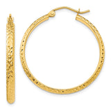 Earrings,Hoop,Gold,Yellow,14K,30 mm,2.8 mm,Wire & Clutch,Hoop,Between $100-$200