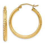 Earrings,Hoop,Gold,Yellow,14K,25 mm,2.5 mm,Wire & Clutch,Hoop,Between $100-$200