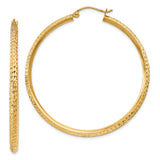 Earrings,Hoop,Gold,Yellow,14K,45 mm,2.5 mm,Wire & Clutch,Hoop,Between $200-$400