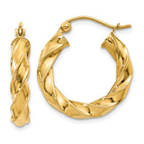 Earrings,Hoop,Gold,Yellow,14K,21 mm,4 mm,Wire & Clutch,Hoop,Between $100-$200
