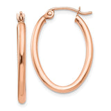Earrings,Hoop,Gold,Rose,14K,26 mm,2 mm,Wire & Clutch,Hoop,Between $100-$200