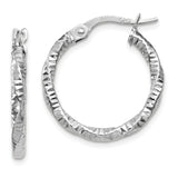 Earrings,Hoop,Gold,White,14K,19 mm,2 mm,Rhodium,Wire & Clutch,Hoop,Between $100-$200