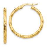 Earrings,Hoop,Gold,Yellow,14K,25 mm,2 mm,Wire & Clutch,Hoop,Between $100-$200
