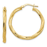 Earrings,Hoop,Gold,Yellow,14K,31 mm,3 mm,Wire & Clutch,Hoop,Between $200-$400