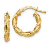 Earrings,Hoop,Gold,Yellow,14K,16 mm,3 mm,Wire & Clutch,Hoop,Between $100-$200