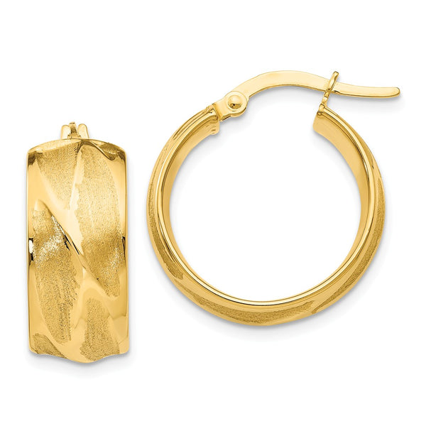 Earrings,Hoop,Gold,Yellow,14K,20 mm,8.25 mm,Wire & Clutch,Hoop,Between $200-$400