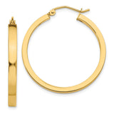 Earrings,Hoop,Gold,Yellow,14K,30 mm,3 mm,Wire & Clutch,Hoop,Between $200-$400