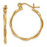 Earrings,Hoop,Gold,Yellow,14K,24 mm,21 mm,1.5 mm,Wire & Clutch,Hoop,Between $100-$200