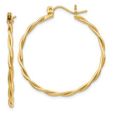 Earrings,Hoop,Gold,Yellow,14K,33 mm,31 mm,1.5 mm,Wire & Clutch,Hoop,Between $100-$200