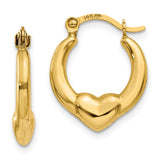 Earrings,Shrimp / Creole,Gold,Yellow,14K,15 mm,12 mm,3 mm,Wire & Clutch,Hoop,Under $100