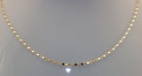 14K Yellow Gold Polished Mirror Flat Link Chain Necklace