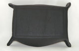 leather tray black and brown bottom