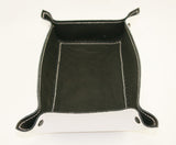 leather tray black and white side
