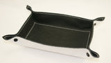 leather tray black and white full