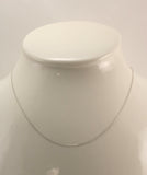 14K White Gold Tight Cable Necklace