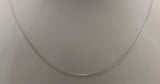 14K White Gold Tight Cable Necklace