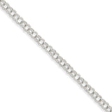 Solid,Polished,14K White Gold,Lobster Clasp