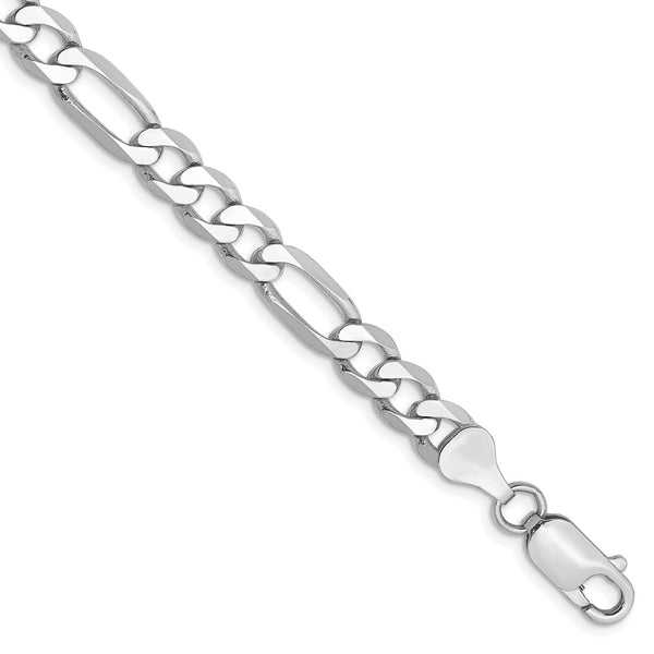 Solid,Polished,14K White Gold,Lobster Clasp