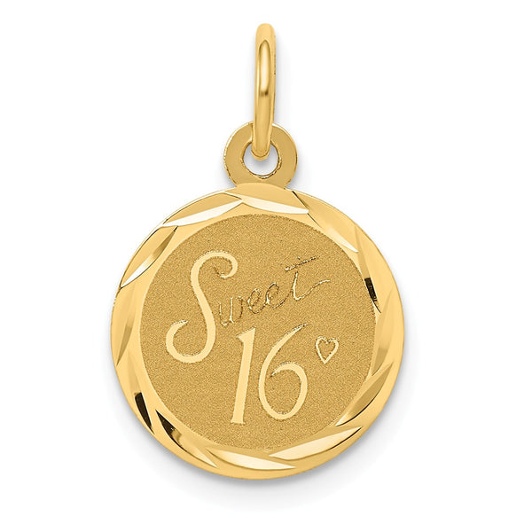 Solid,Polished,14K Yellow Gold,Flat Back,Engravable,Faceted,Laser Etched