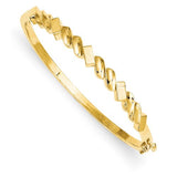 Bracelets,Bangle,Gold,Yellow,14K,5.3 mm,Polished,5.3 mm,Hinged,Casted,Safety Clasp,Above $600