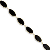 Polished,14K Yellow Gold,Genuine,Lobster Clasp,Onyx