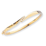 Bracelets,Bangle,Gold,Yellow,14K,5 mm,Polished,5 mm,Hinged,Casted,Diamond-cut,Safety Clasp,Diamond,G-I,Natural,Round,2.20 mm,3,0.041 ct,I1 (AA),Above $600