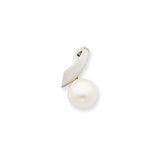 Polished,14K White Gold,Freshwater Cultured Pearl