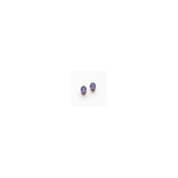 14K Yellow Gold Tanzanite Post Earrings