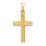 Solid,Polished,14K Yellow Gold,Textured