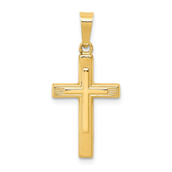 Solid,Polished,14K Yellow Gold,Textured