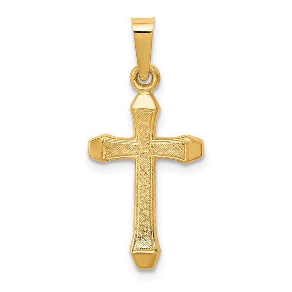 Polished,14K Yellow Gold,Textured