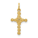 Solid,Polished,Die Struck,14K Yellow Gold,Flat Back