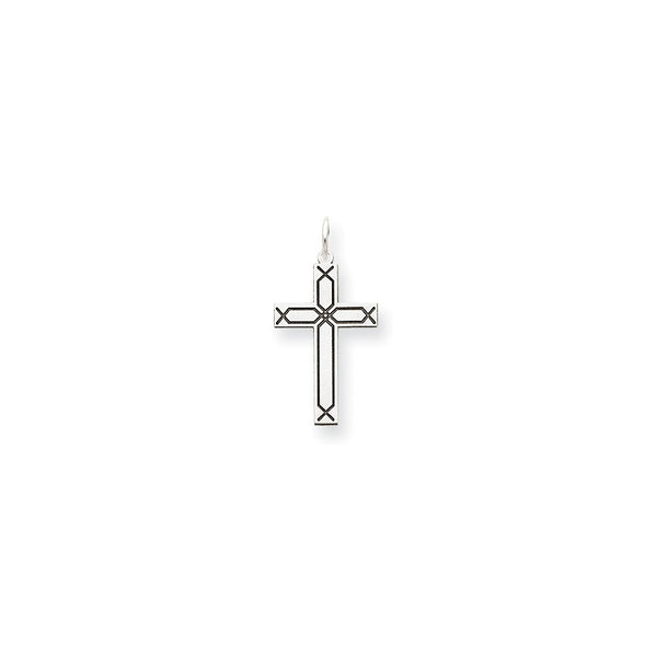 Solid,Polished,14K White Gold,Polished Back,Not Engraveable,Laser Etched