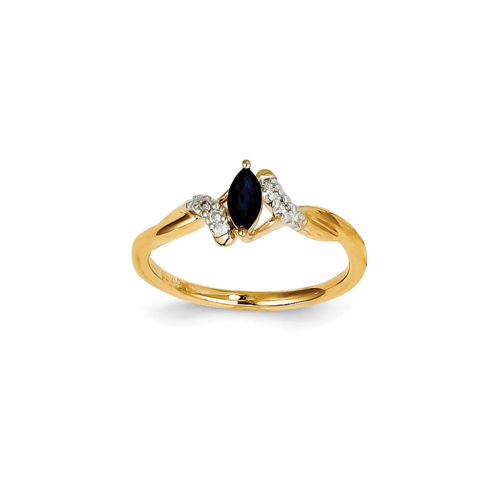 14K Yellow Gold,Diamond,Sapphire,Rings,Gemstone Rings