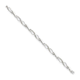 Casted,Polished,14K White Gold,Open Back,Genuine,Diamond,Box Chain Catch