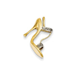 Solid,Casted,Polished,3-D,14K Yellow Gold,Genuine,Diamond