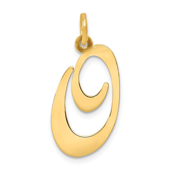 Solid,Polished,14K Yellow Gold,Laser-Cut