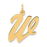 Solid,Polished,14K Yellow Gold,Laser-Cut